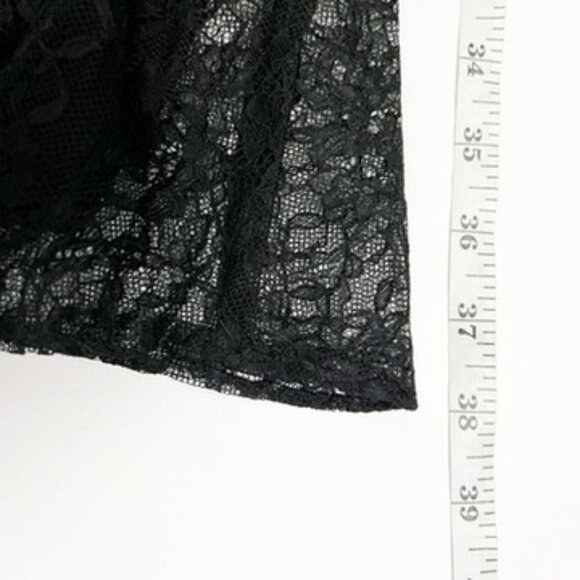 Lauren Ralph Lauren Lace Tank Dress Godet Hem Fairy Goth Black Women's Size 8 - Picture 11 of 13